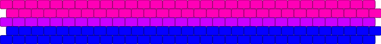 Bisexual flag cuff