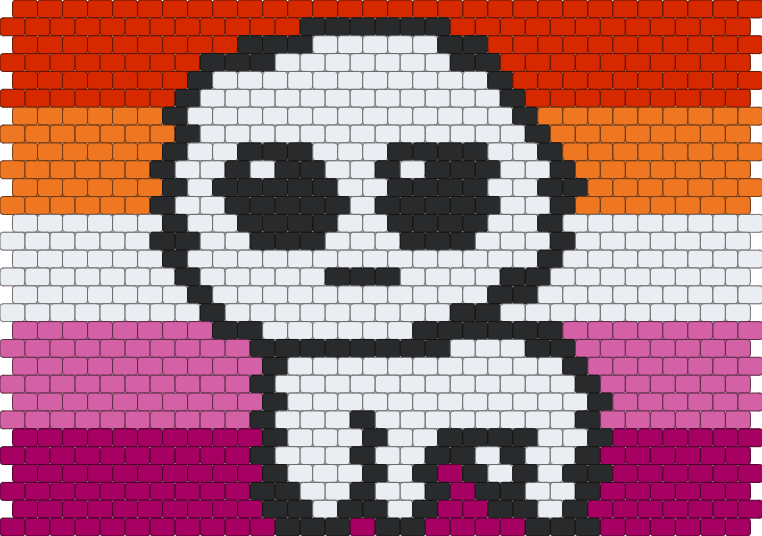 Lesbian Pride Flag Autism Creature
