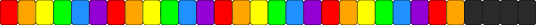 Rainbow Single but instead of black beads put 