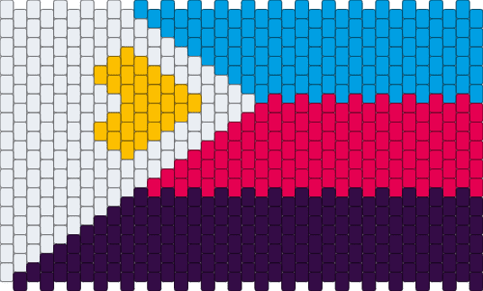 Tricolor Polyamorory Pride Flag