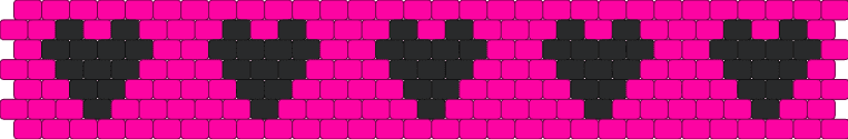 simple hot pink w black hearts