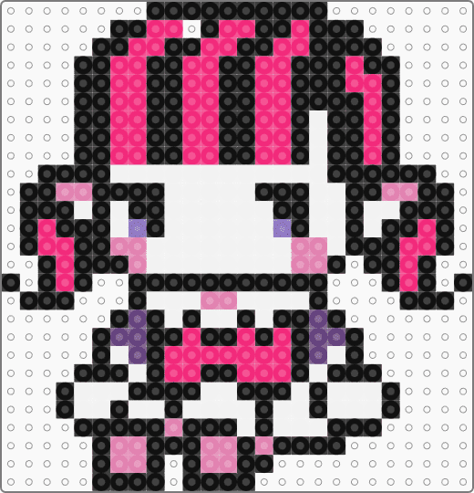 monster high draculaura kandi perler pattern, scene y2k