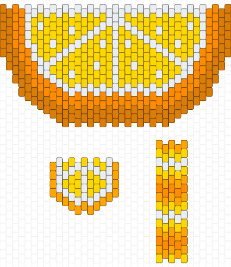 Orange Bag Panel and Handle