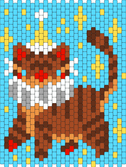 Clown Cat bag main panel