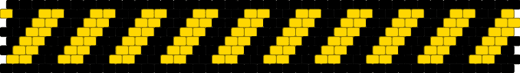 CAUTION Cuff Perler Bead Bracelet