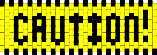 caution tape cuff