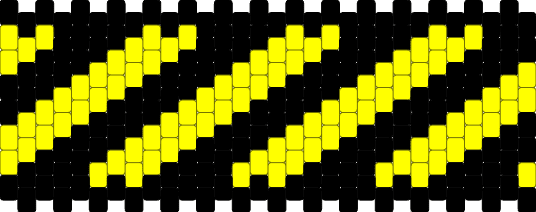 caution tape multistitch cuff :3