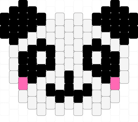Cute panda face