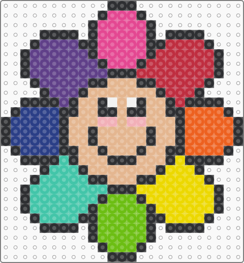 cute rainbow flower