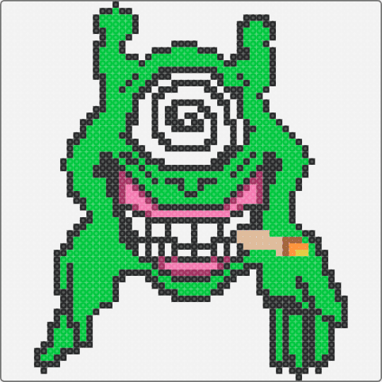 green stoner plushie perler