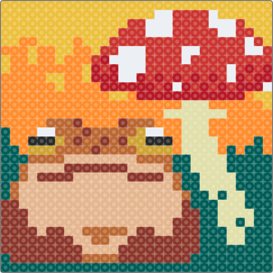 Frog and Mushroom