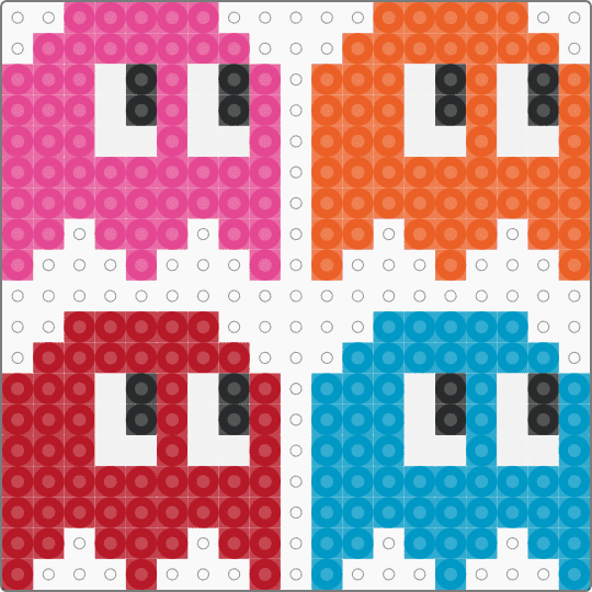 Ghosts, Pac Man, Clyde, Blinky, Pinky, Inky