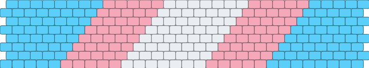 Just a plain trans flag cuff (LGBTQ+ pride)