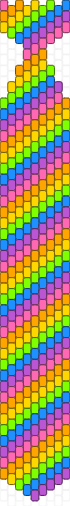 Kandi tie rainbow