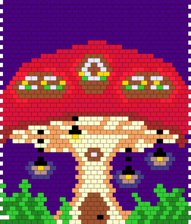 Mushroom house bag panel