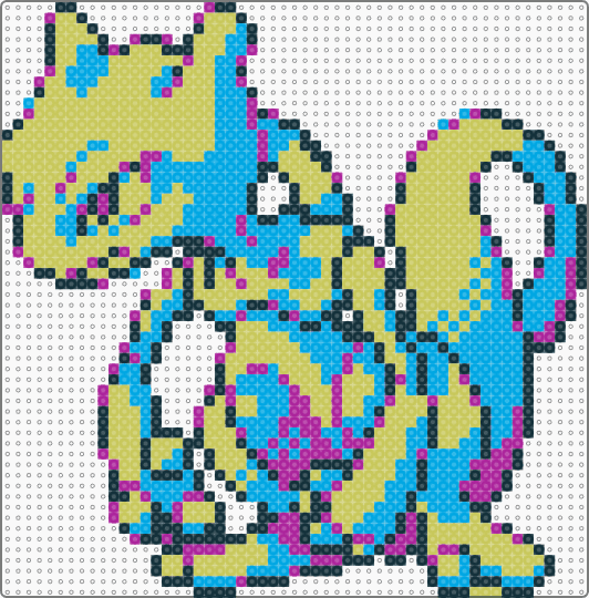 Neon Mewtwo - Pokemon Blue Sprite