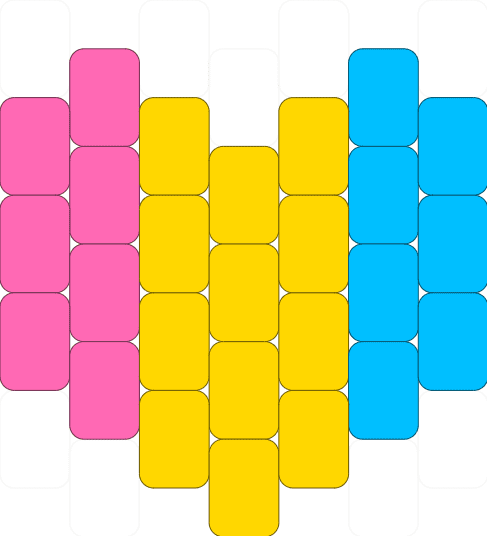 Pan pride flag