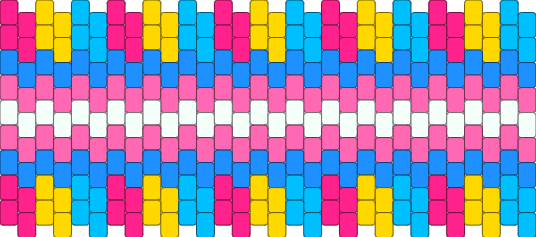 Pansexual X Transgender Pride cuff (i fixed itttt)