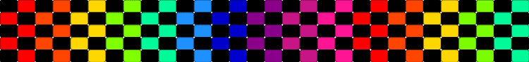 Rainbow Checkerboard Cuff