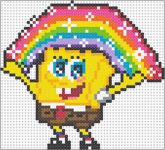 rainbow spongebob