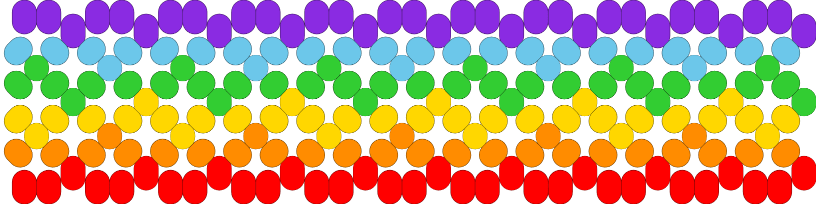 Rainbow X Cuff
