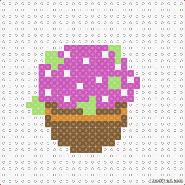 Bouquet of petunias fuse bead pattern