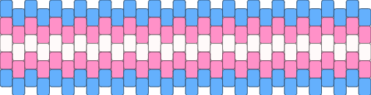 Trans flag cuff (LGTQ+ pride)