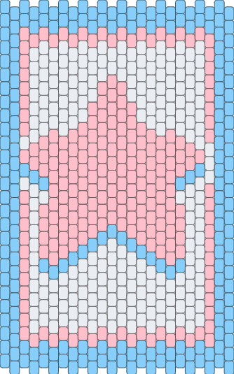 Trans flag star banner panel