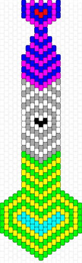 trippy heart tie