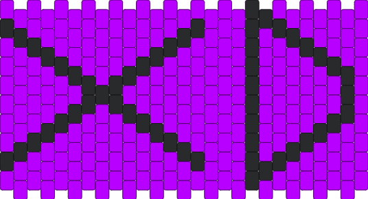 XD bright neon purple scene kandi silly face (you rock <3)