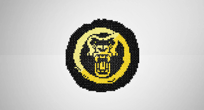 Brondo Logo - yellow - brondo,gorilla,music,edm,dj
