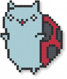 January 07, 2025 Pattern of the Day: Cat Bug Perler by ryanoni13