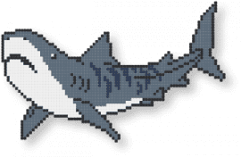 February 04, 2025 Pattern of the Day: Shark by hdevers