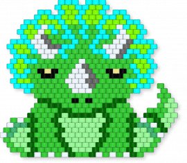 March 06, 2025 Pattern of the Day: Lazy Triceratops by sparkeykmk420