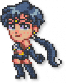 Sailor Star Fighter - anime, blue, character, chibi, sailor moon, sailor star fighter, tan, tv show