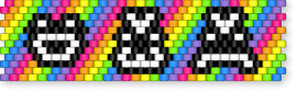 Silly face cuff - emoticons,face,neon,diagonal,stripes,cuff,pink,yellow,light blue,colorful