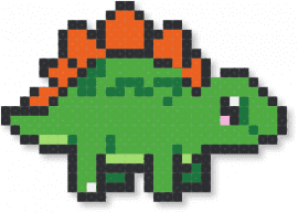 Baby Stegosaurus - green