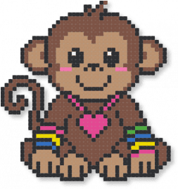 PLUR Monkey - beige,tan,cotdzooanimals
