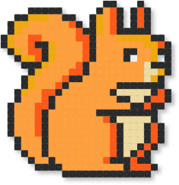 Squirrel - animal, cute, orange, squirrel