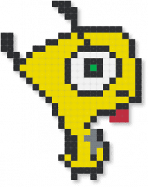 girclopse - gir,subtronics,cyclops,mashup,character,tv show,music,edm,dj,cartoon,monster,anime,creature,yellow