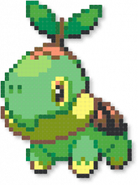 February 19, 2025 Pattern of the Day: Turtwig by zeldoid