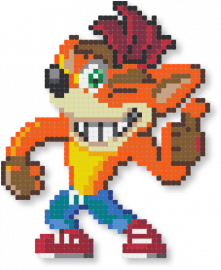 Crash Bandicoot - animal, brown, character, colorful, crash bandicoot, gaming, orange, playstation, video game, yellow