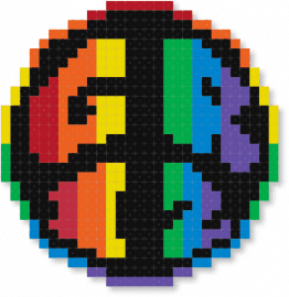 Griz - black, blue, colorful, dj, edm, griz, music, peace sign, plur, rainbow, yellow