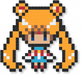 Sailor Moon - anime, cartoon, character, chibi, manga, orange, sailor moon