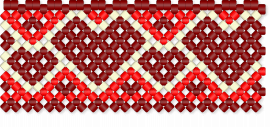 Red hearts x-base - red