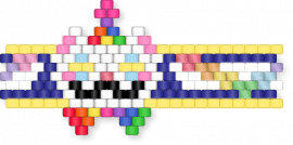 CLOWN KANDI CAT bowtie ver - animal, bowtie, cat, clown, cuff, party, purple, yellow