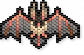 Townsend Big-eared Bat Banner 🦇 - black,orange,brown