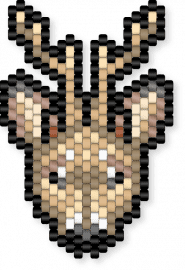 Deer Charm / Banner 🦌 - beige, tan