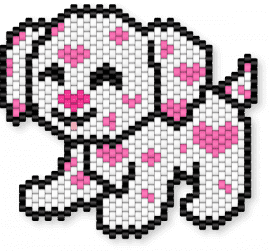 small love puppy - white