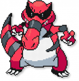 Krookodile - character, gaming, krookodile, pokemon, red, video game